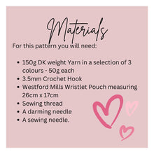 Load image into Gallery viewer, Granny Square Wristlet Case Printed Crochet Pattern