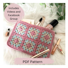Load image into Gallery viewer, Granny Square Wristlet Case PDF Crochet Pattern

