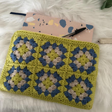 Load image into Gallery viewer, Granny Square Wristlet Case Printed Crochet Pattern
