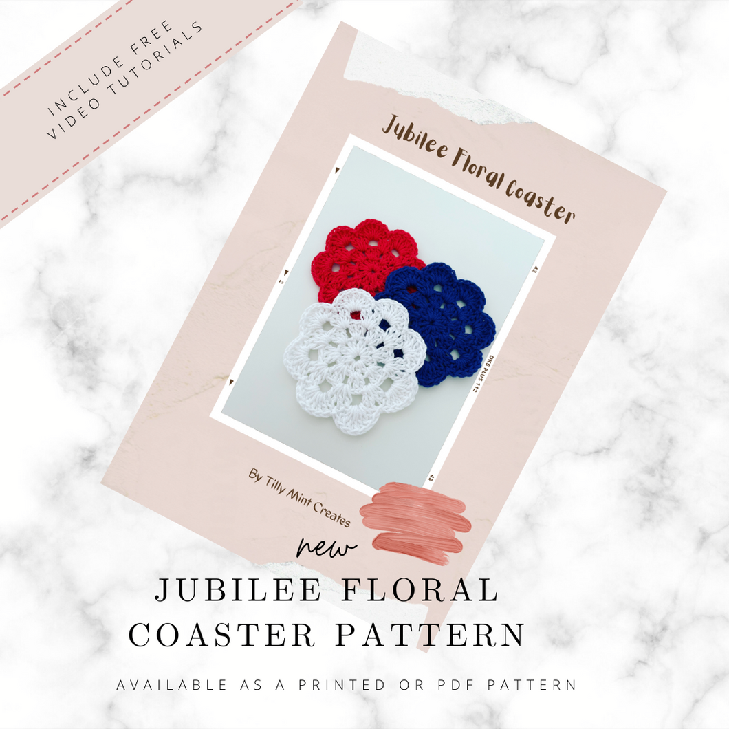 Jubilee Crochet Coaster Pattern